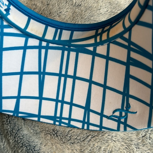 NANCY LOPEZ💫Women’s Blue/White Printed Sport Visor - Picture 10 of 10